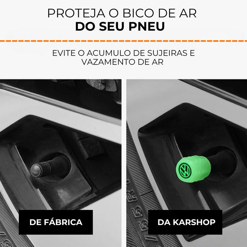 Tampa Flourescente para Bico de Pneu Automotivo - (ESQUENTA BLACK FRIDAY🔥)