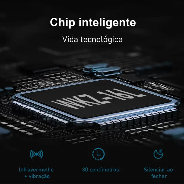 Lixeira de Indução Inteligente, com sensor de aproximação