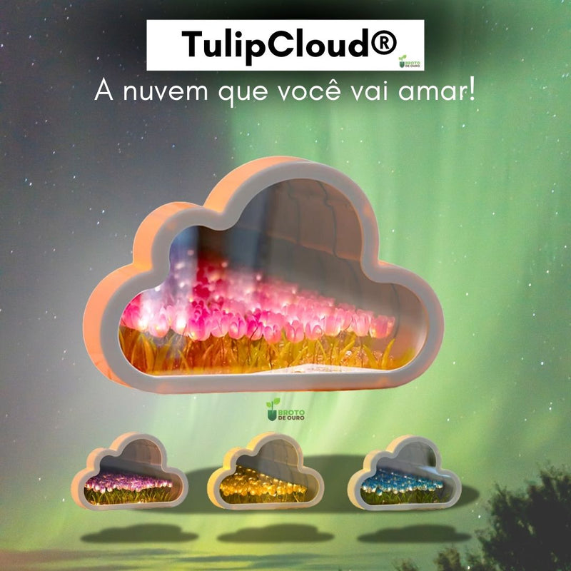 TulipCloud ® - Nuvem de Tulipas Infinitas + BRINDE (Umidificador de Ar Portátil)